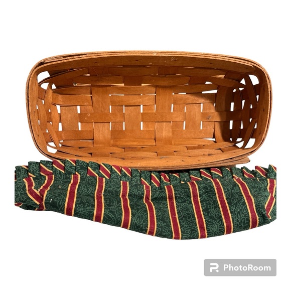 Longaberger Signed oblong cracker basket dated 1994 - Picture 2 of 13